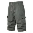 thumbnail image 1 of Pantalon Cargo Homme Été Léger Respirant Shorts de Travail avec Multiples Poches pour Randonnée en Plein Air Tenue Décontractée, 1 of 5