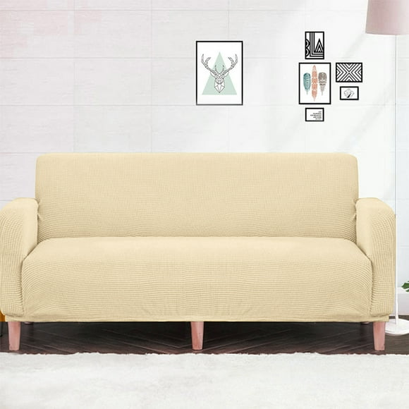 Birdeem Housses de Coussin de Canapé, Housse Élastique en Velours Extensible pour Meubles de Salon, Protecteur Tricoté Doux Toutes Saisons avec Protection à 360 Degrés, 30x30x1.6in, Lavable