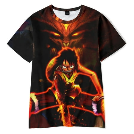 

New Anime ONE PIECE T-Shirt Uomo Cartoon Tee Apparel Lovely Cool Tshirt
