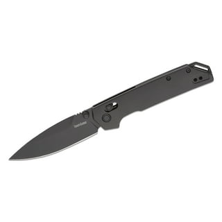  Kershaw Analyst Tanto Pocket Knife, 3.25 8Cr13MoV Steel Blade,  assisted opening, Liner Lock Folder EDC,Black : Tools & Home Improvement