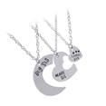 thumbnail image 2 of FELTECHELECTR Collar con colgante de corazón de rompecabezas para mujer, ideal como regalo de graduación (plata)., 2 of 6