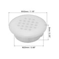 thumbnail image 2 of Uxcell 25mm(1") Circular Soffit Vent, 12 Pack Plastic Round Mesh Hole Air Vents, 2 of 5