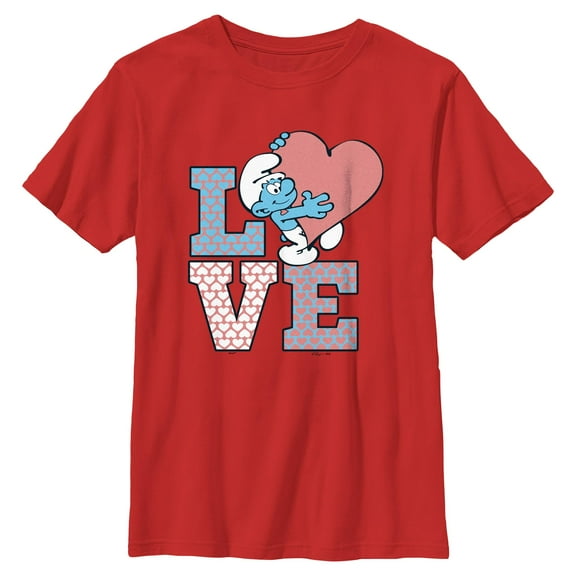 Boy's The Smurfs Love  Graphic T-Shirt