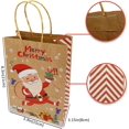 thumbnail image 3 of Bolsas de regalo navideñas Kraft 24 bolsas de estilo variado Bolsas de papel navideñas con asas Bolsas de regalo navideñas con estampados navideños para envolver regalos Cristo, 3 of 5