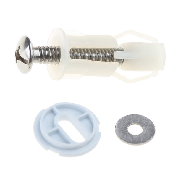 Durable-Sturdy Toilet Seat-Fixing Solution WC-Hole Screws with Nylon and Brass Nut Toilet Seat-Fittings and Fixtures