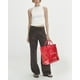 thumbnail image 2 of Bolsa de mano Lushandy de PVC para mujer con estampado de letras rojas, impermeable, 2 of 6