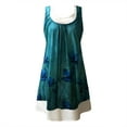thumbnail image 5 of Robe d'Été Décontractée pour Femme à Col Rond Imprimée Sans Manches à Empiècements, 5 of 5