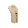 thumbnail image 3 of Suede Leather Necklace Chain Jewelry Bust Display Holder Stand Necklace Pendant Holder Bust Stand, Show Jewelry Holder, 3 of 10
