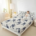 thumbnail image 4 of Feelyou Eat Hockey Sleep Full Size Sheets, Winter Sport Lover Bed Sheets, Teens Kids Boys Girls Sheet Sets, Luxury Bedroom Decor, 4-Piece, 4 of 7