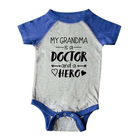

Inktastic My Grandma is a Doctor and a Hero Gift Baby Boy or Baby Girl Bodysuit
