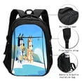 thumbnail image 3 of Kowoue Bluey Pattern USB Backpack with Charging Port - Large Capacity Travel Backpack , Computer Backpack , Multi-Pocket Laptop Backpack, 3 of 7