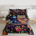 thumbnail image 2 of Feelyou Bohemian Owl Child Twin Comforter Sets, Vintage Jungle Flower Bedding Set, 2-Piece, 2 of 8