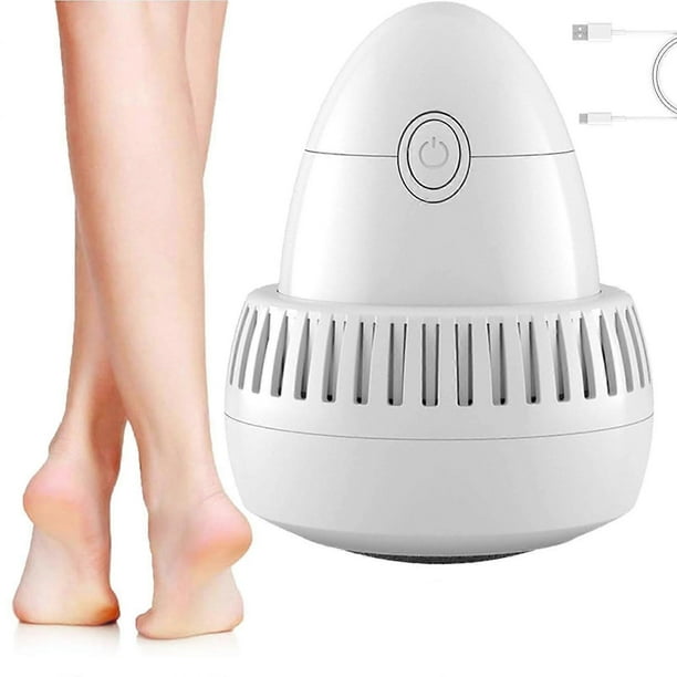 Wireless Electric Foot Grinder, Portable Foot Callus Remover with Vacuum Adsorption, 2 Speed Levels & 2 Grinding Heads