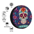 thumbnail image 3 of Bingfone Dead Day Party Spare Tire Cover Weatherproof Universal Wheel Protectors for RV Camper Travel Trailer SUV Truck-15 inch, 3 of 8