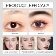 thumbnail image 3 of Dual-Ended Eyebrow Pencil, Precise Eye Brow Makeup Pen for Women, Eyebrow Contouring Pen, Create Natural Hair-Like Black Eyebrow Pencil, 3 of 5