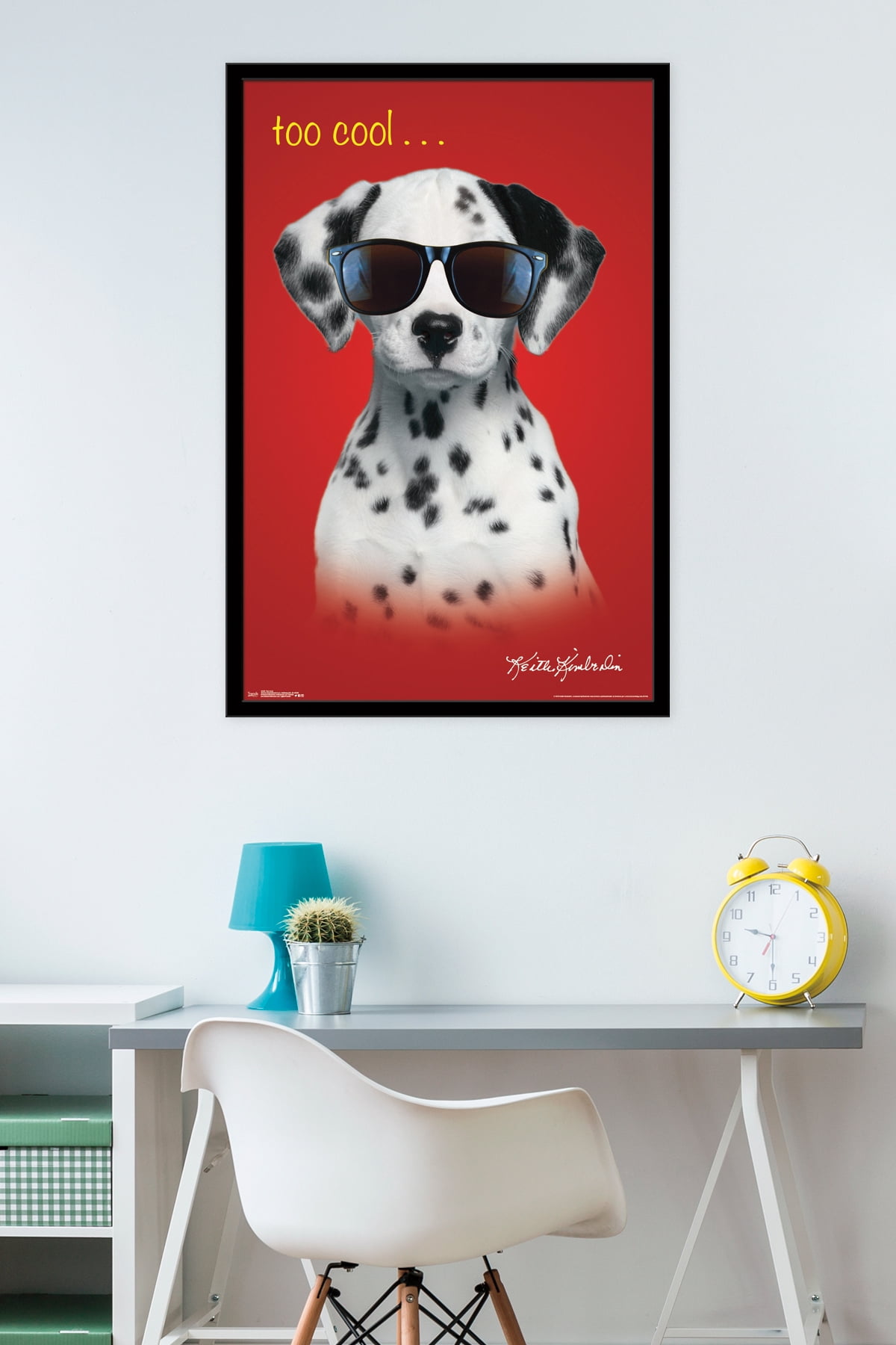 Keith Kimberlin - Dalmatian Puppy - Too Cool Wall Poster, 22.375" x 34", Framed