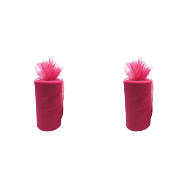 Youkk Polyester Facile à Nettoyer Ad Wedding Tape Wedding Party Decorations Durables et Fiables Tulle Rouleau rose Rouge 2Set
