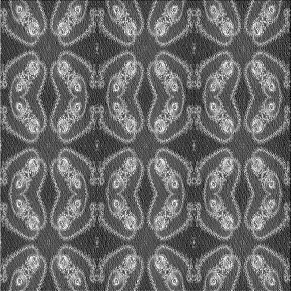 Ahgly Company Indoor Square Patterned Gunmetal Gray Area Rugs, 4' Square