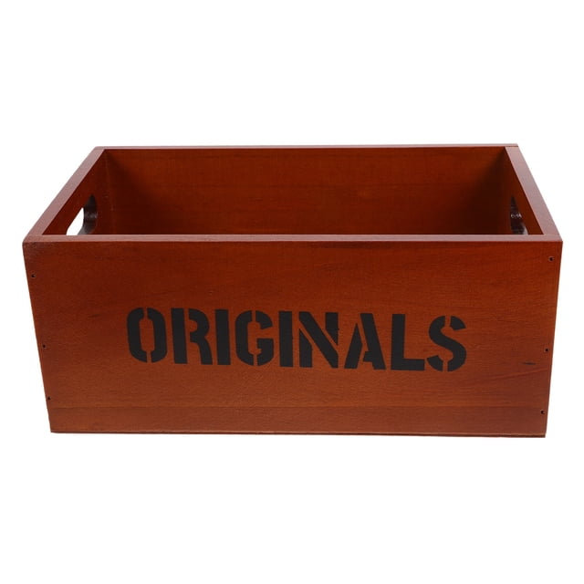 LOLIPPYY Small Wood Crates Desktop Organization for Home Necessities 1Pcs