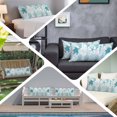 thumbnail image 5 of Turquoise Coastal Body Pillow Cover, Pillowcase Protectors with Zipper, Breathable Decorative Throw Pillow Case Cover, Sea Turtle Nautical Coral Summer Beach Pillow Shams for Couch Sofa 20x54Inch, 5 of 8