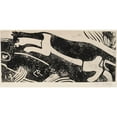 thumbnail image 3 of Christian Rohlfs 18x11 Black Modern Framed Museum Art Print Titled - Cat and Mouse (1912-1913), 3 of 5