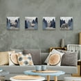 thumbnail image 6 of Great Art Now Blue Cliff Mountains Scene -Bear, Deer, Elk, Moose by Tara Reed 4 Piece Canvas Art Set Each 14"W x 14"H, 6 of 6