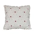 thumbnail image 2 of Valentines Pillow Covers 18x18 Inch, Lover Heart Bow Throw Pillow Covers, Knitting Jacquard Pillow Cover for Valentines Day Decorations, Soft Plush Faux Fur Pillow Case for Bedroom Couch Sofa, White, 2 of 7