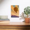thumbnail image 2 of Hot Air Balloon, Lithograph Birch Wood Wall Sign (6x9 Rustic Home Decor, Ready to Hang Art), 2 of 5