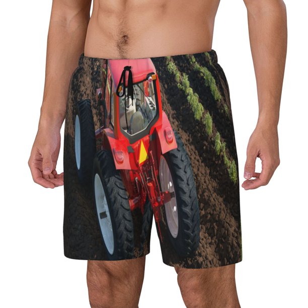 Fotbe farm work Traje de Baño para Hombre – Shorts de Natación de Secado Rápido con Forro y Bolsillos-3X-Large