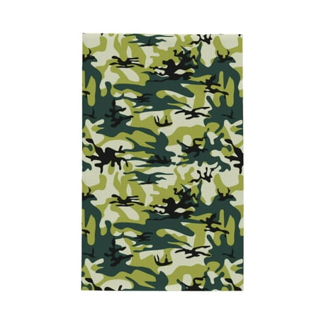

Absorbent Kitchen Towels Camouflage Dinosaur Green Quick Drying Dish Towels for Kitchen Drying Soft Hand Towels with Lanyard for Kitchen Decor