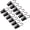 Black, variant on DFORD 120 Pack Clip Hook Set Stainless Curtain Clips for Curtain Photos Home Decoration Art Craft Dispaly Hang Clip (Black)