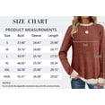 thumbnail image 5 of MOSHU Color Block Sweaters for Women Crewneck Long Sleeves Fashion Tops Pullover Fall Lightweight Women Sweaters, 5 of 11