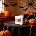 thumbnail image 4 of SLYNSHome Fall Harvest Wooden Box Sign,Pumpkin Maple Leaf Bat Printed Tabletop Block Ornament For Mantel Shelf Coffee Table Indoor Thanksgiving Halloween Seasonal Decor, 4 of 6