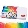 thumbnail image 3 of Pointer Watercolor Paint Set: 36 Vibrant Solid Colors with 2 Water Brush Pens & Travel Case, 3 of 6