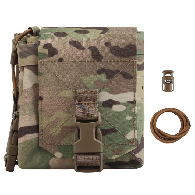 Bolso Múltiples Usos Airsoft Radio Pouch Bouch para Chaleco (camuflaje)