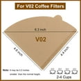 thumbnail image 5 of EcoNesxp 02 cone filter cone unbleached for hand and drip coffee machine, 5 of 5