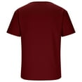 thumbnail image 3 of cocolona Mens Deep V Neck T-shirts Summer Casual Short Sleeve Tops Fashion Solid Color Loose Blouses, 3 of 6