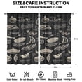 thumbnail image 2 of Kitchen Food Colorful Cooking Chef Curtains-blackout Curtains Bedroom Decor Living Room Darkening Grommet Window Drapes 2 Panels Set 52"x 84", 2 of 2