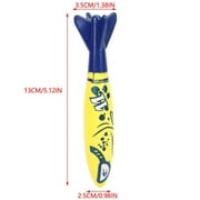 Senjay Torpedo Toy, 5.12*1.38*0.98in 4 Pcs Torpedo , Water Torpedo For Swimming Diving Game