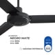 thumbnail image 4 of Narvik Ventilador Industrial de Techo 56 Pulgadas, Uso Industrial y Exterior Techado Aspas y Motor Metalico, 3 Velocidades a Control Pared, Acabado Negro Mate, 4 of 5