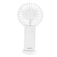 thumbnail image 2 of Ventilador de mano portátil con carga USB, pequeño ventilador de bolsillo, ventilador silencioso con batería y cable USB para niños para viajes al aire libre, color blanco, 2 of 8