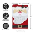 thumbnail image 2 of Evergreen Santa Claus House Applique Flag, 2 of 5