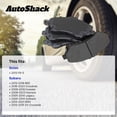 thumbnail image 3 of AutoShack Rear Ceramic Brake Pad Set for Subaru, Forester 2009-2018 Crosstrek 2016-2023 Impreza 2008-2023 Outback 2005-2014 Legacy 2005-2014 XV Crosstrek 2013-2015, AWD H4 2.0L 2.5L H6 3.0L 3.6L, 3 of 5
