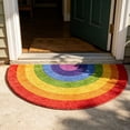 thumbnail image 6 of Rainbow Door Mat,Half Circle Shape Anti Slip Entrance Mat,Heavy Duty Shoe Scraper,Indoor Outdoor Welcome Mat for Home,Bathroom,Foyer, 6 of 7