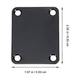 thumbnail image 3 of 4 Sets Guitar Neck Plates Neck Plate Fix Guitar Neck Joint Boards Guitar Reinforcement Boards, 3 of 8