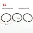 thumbnail image 1 of 3 Pcs Air Compressor Piston Ring Pneumatic parts for 52mm Cylinder, 1 of 7