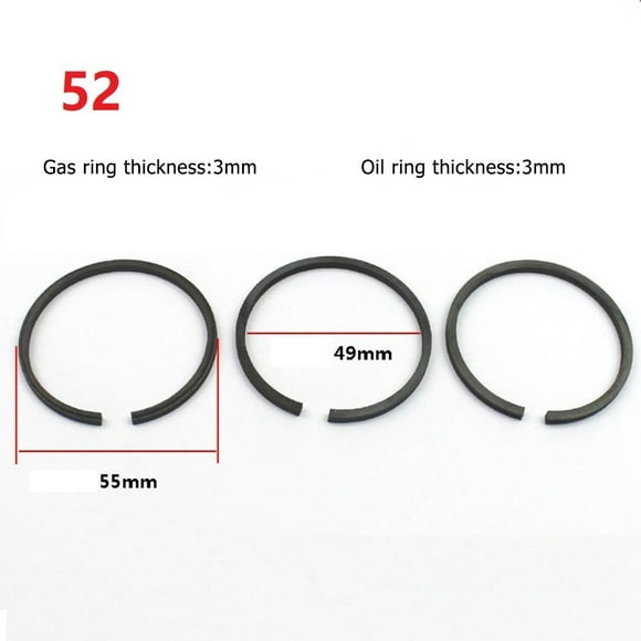 3pcs Air Compressor Piston Ring Pneumatic parts for 42/47/48/51/52/65mm Cylinder