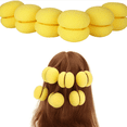thumbnail image 4 of Lot de 6 Rouleaux Élastiques pour Cheveux - Jaune, 6x4.8 cm, 4 of 10
