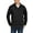 Black, variant on PINSPARK Men's Quarter Zip Pullover Sweatshirts Mock Neck Casual Long Sleeve Fall Winter Warm Fleece Cotton Sweatshirt