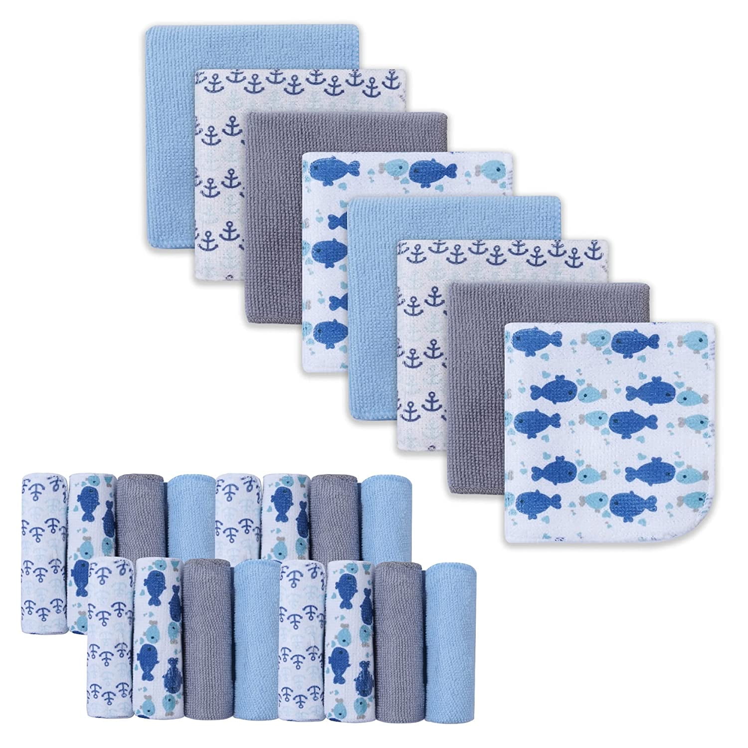 Baby Washcloths, Extra Soft and Ultra Absorbent Bath Cloth, Great Gifts